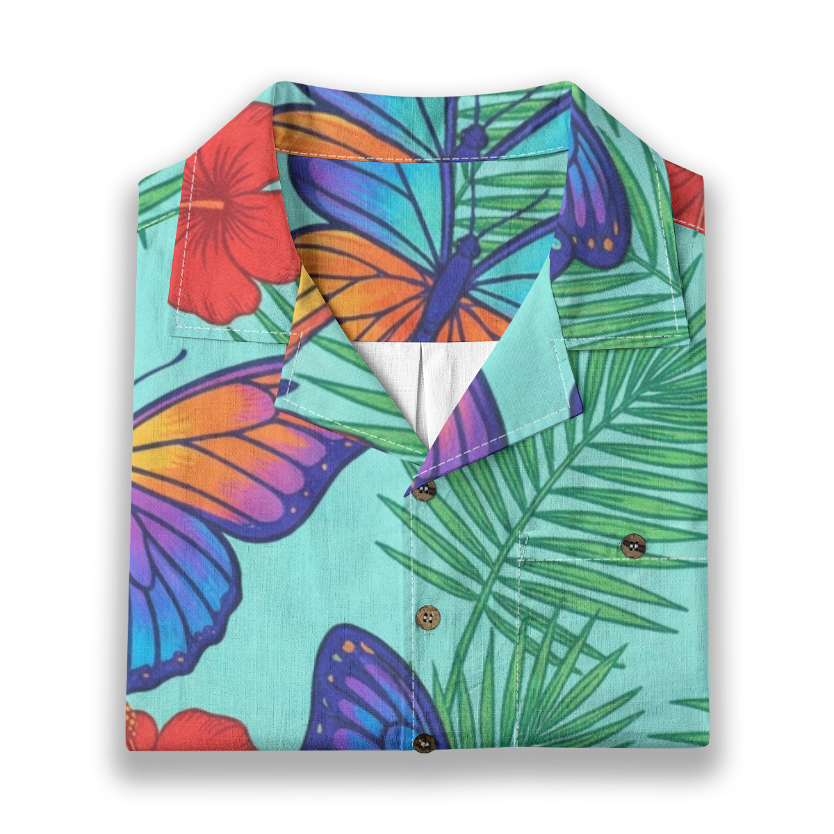 226767-50893b82-8fcb-438f-9fce-6a963c60f4d5-1.jpeg CAD File Market Tropical Butterfly Floral Shirt – Insects Aloha Shirt - Summer Edit product image 6