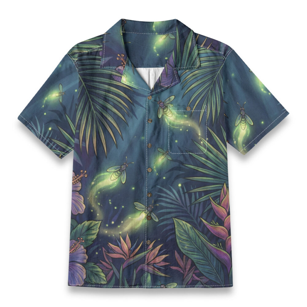 CAD File Market Glow Firefly Night Tropical Shirt – Insects Aloha Shirt - Archive Edition product image 1