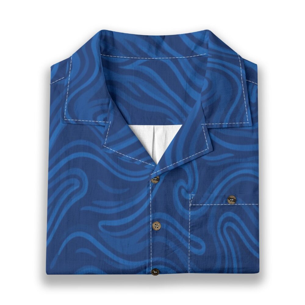 CAD File Market Ocean Line Currents Deep Blue Coastal Resort Shirt - Sunset Edition product image 6