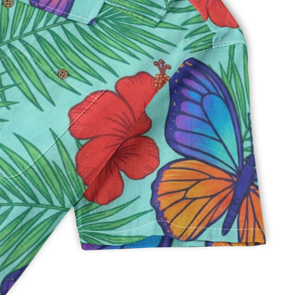 CAD File Market Tropical Butterfly Floral Shirt – Insects Aloha Shirt - Summer Edit product image 5