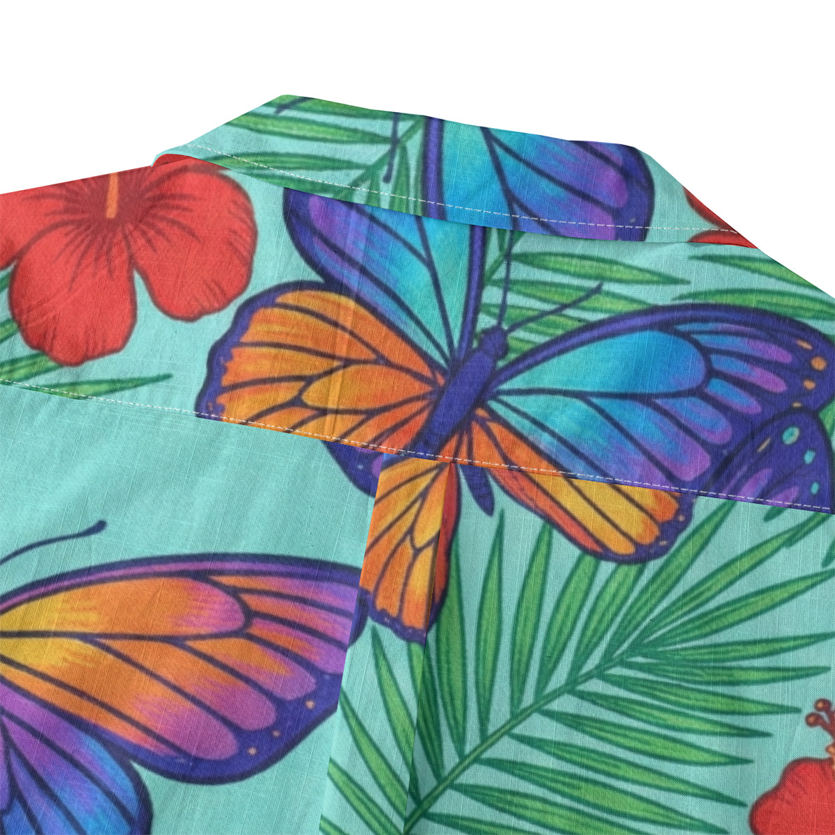 226767-d86b5d3c-3cbc-45ff-82e1-3476f75a9d75-1.jpeg CAD File Market Tropical Butterfly Floral Shirt – Insects Aloha Shirt - Summer Edit product image 4