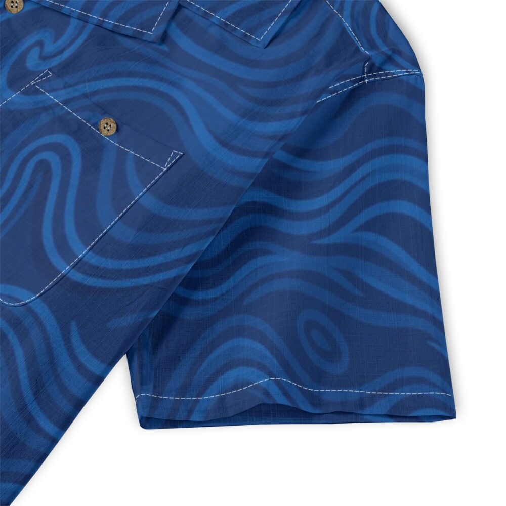 CAD File Market Ocean Line Currents Deep Blue Coastal Resort Shirt - Sunset Edition product image 5