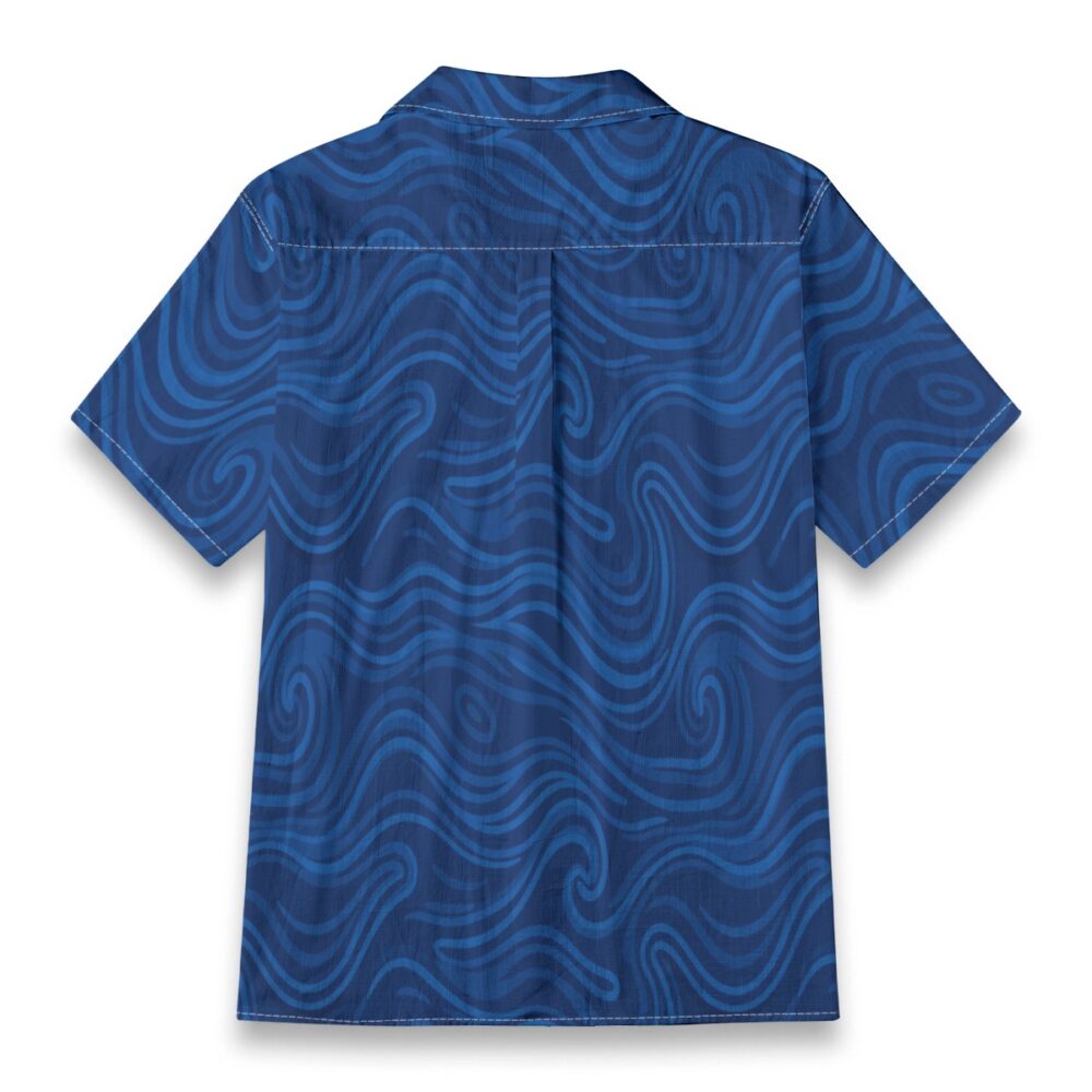 CAD File Market Ocean Line Currents Deep Blue Coastal Resort Shirt - Sunset Edition product image 2