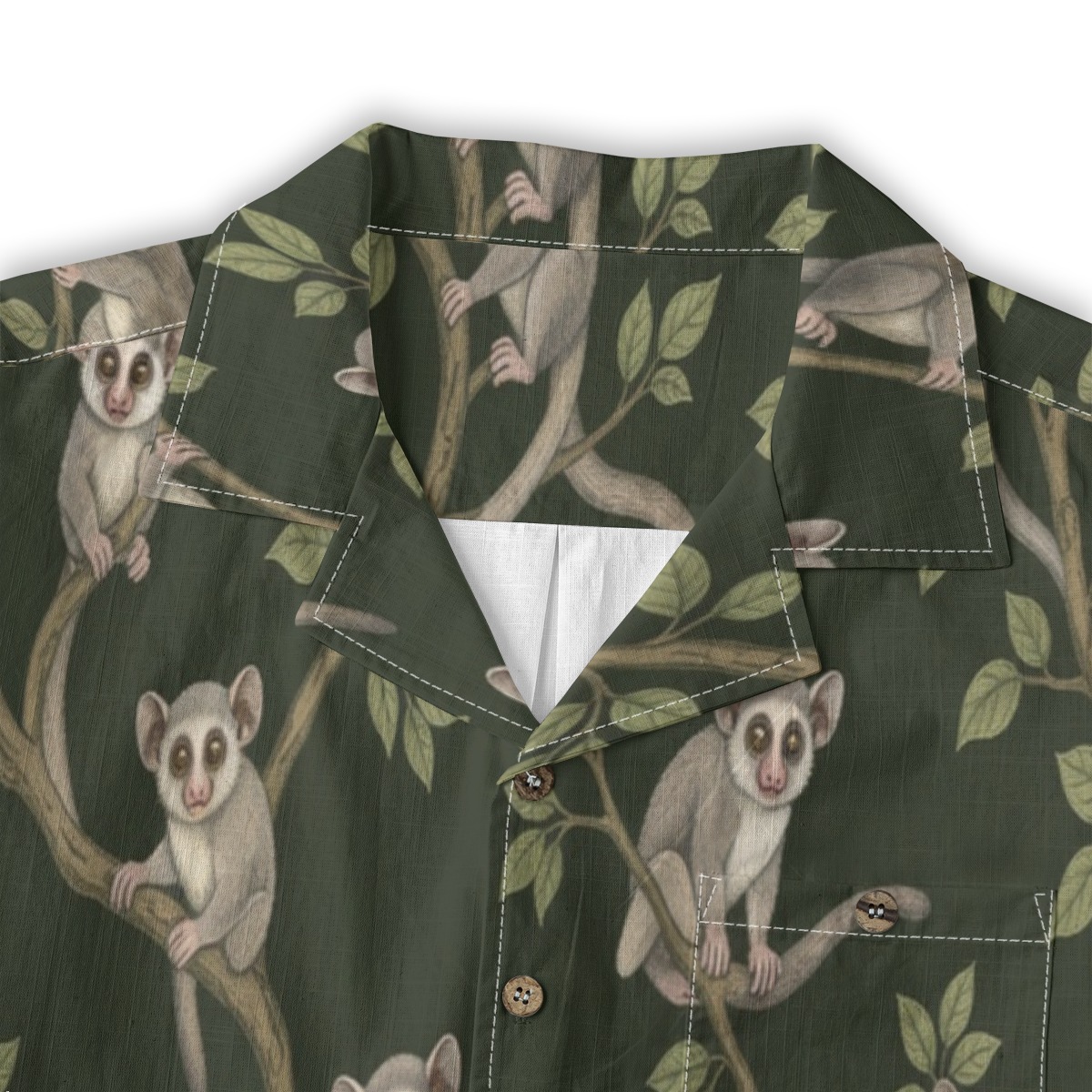 309833-056037f7-dfd8-426e-8ab3-73224c5438a4.jpeg CAD File Market Galago Night Jungle Calm Tropical Shirt - Summer Edit product image 3