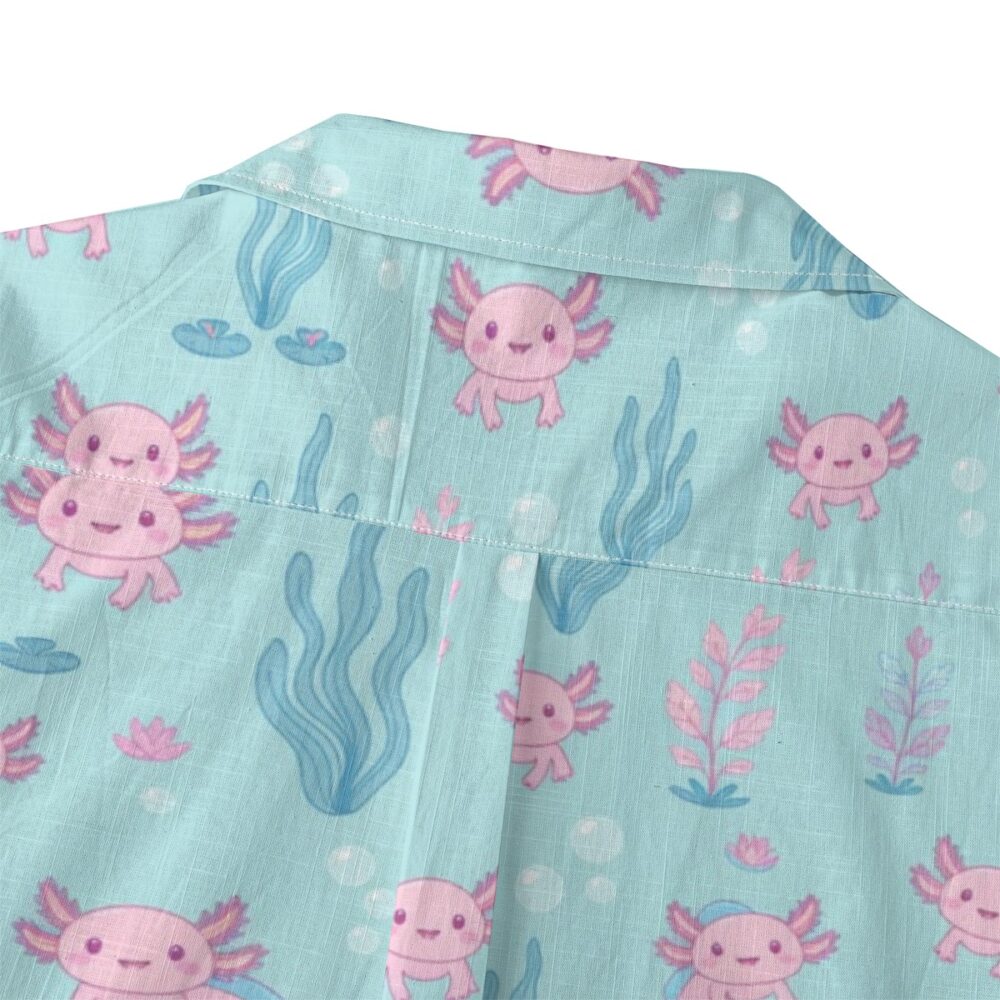 CAD File Market Axolotl Cute Aquatic Pattern Tropical Aloha Shirt - Island Reserve product image 4