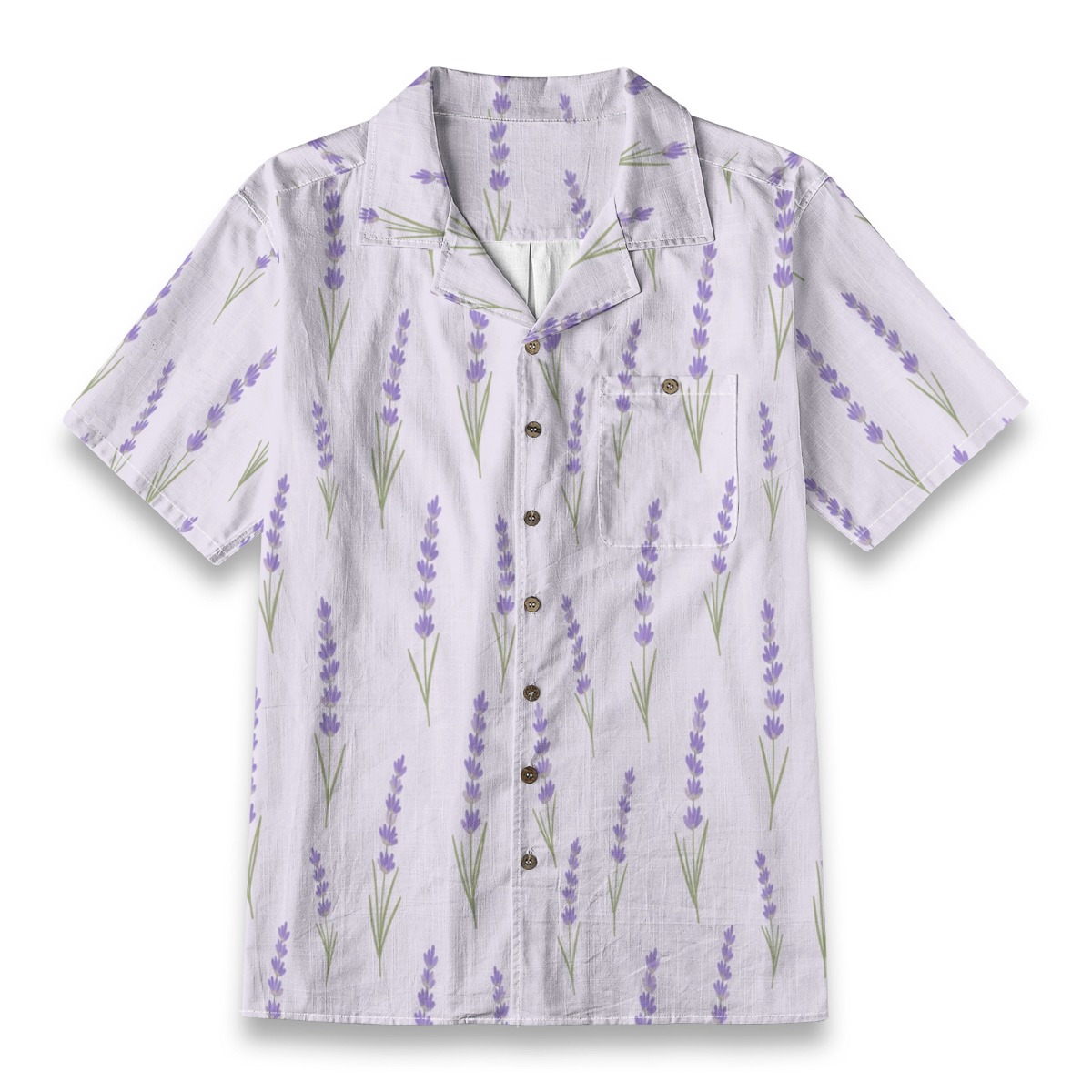CAD File Market Calm Lavender Field Floral Summer Shirt - Archive Edition