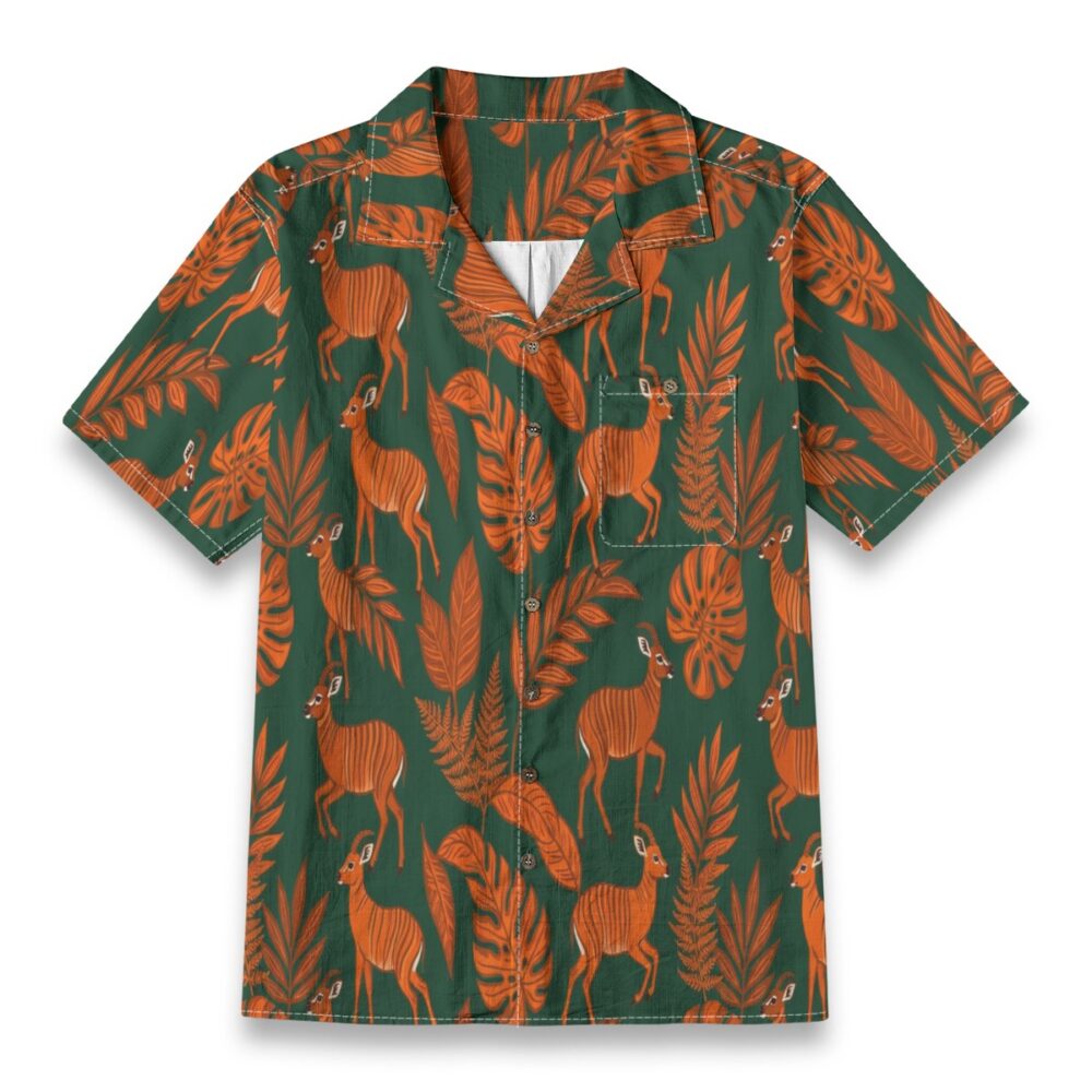 CAD File Market Bongo Striped Jungle Deep Green Tropical Shirt - Weekend Edition product image 1
