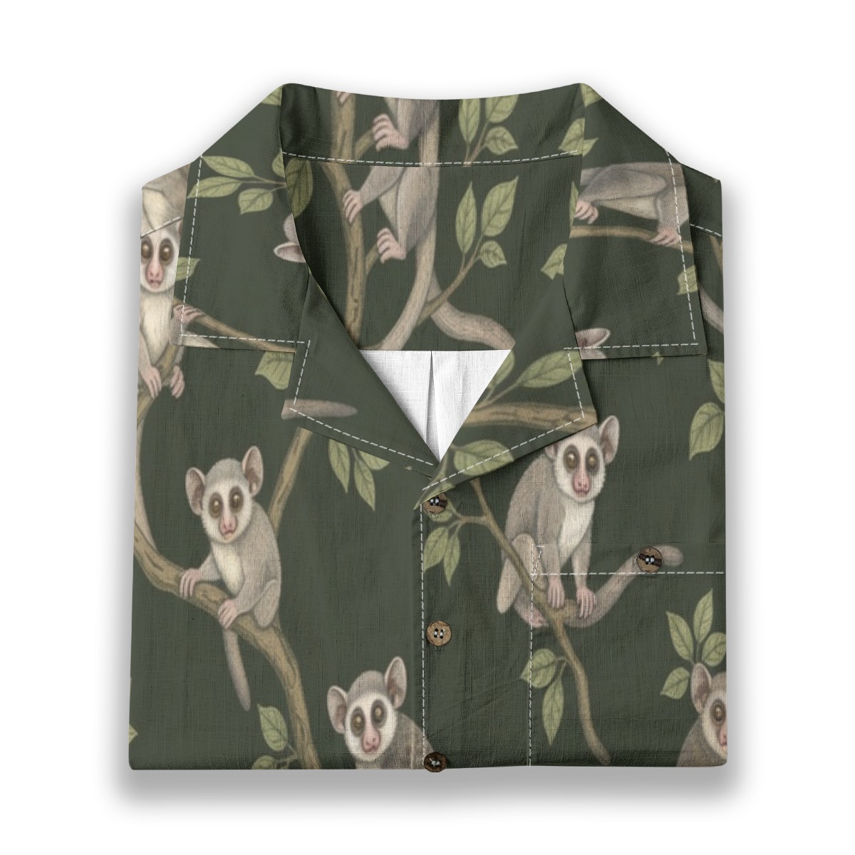 309833-545440c0-5587-414d-ba8b-e5fcd7d582a6.jpeg CAD File Market Galago Night Jungle Calm Tropical Shirt - Summer Edit product image 6