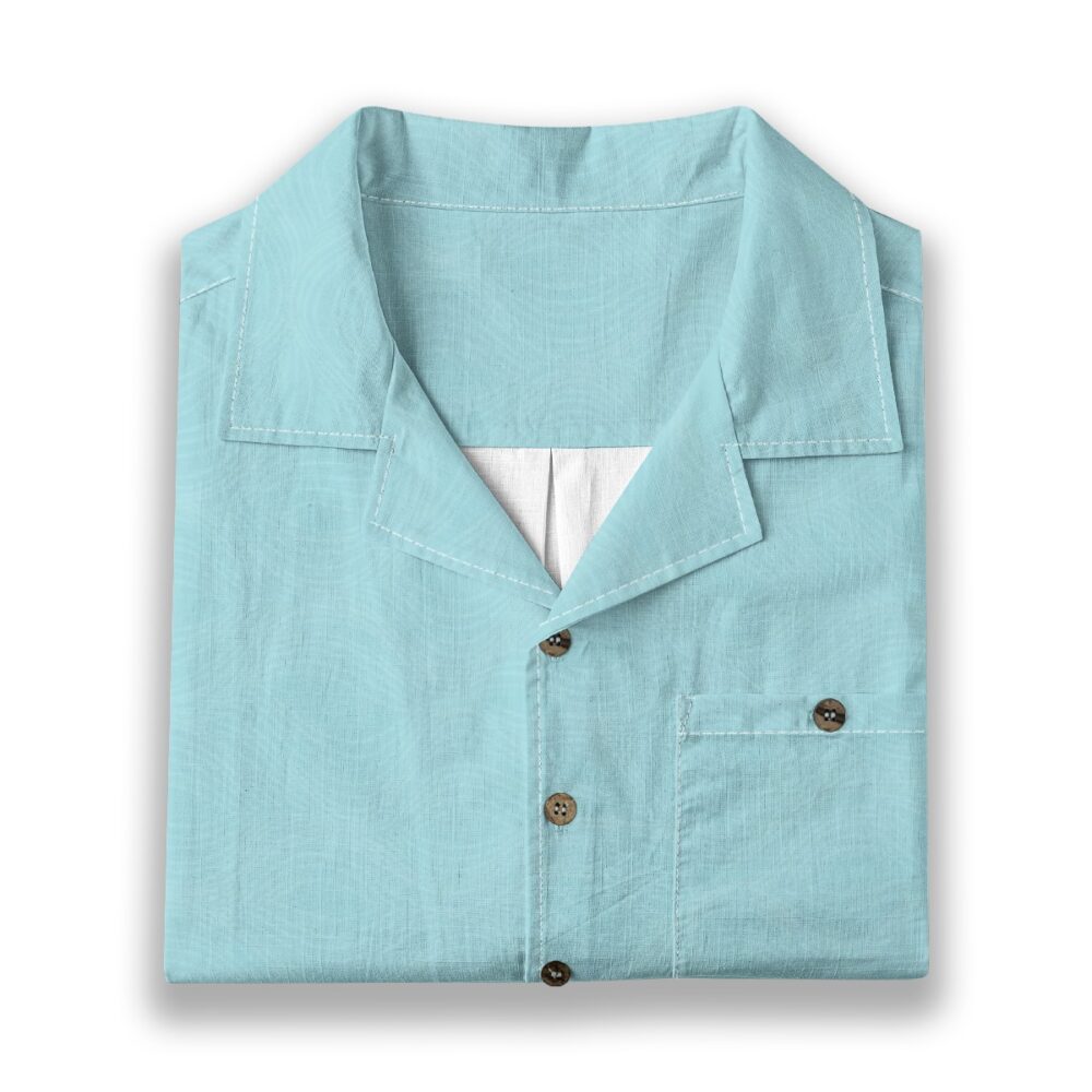 CAD File Market Ocean Ripple Lines Soft Aqua Beach Shirt - Boardwalk Select product image 6