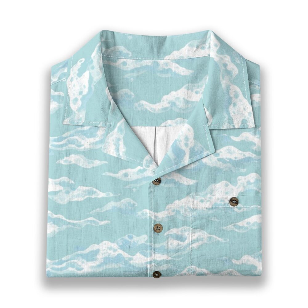 CAD File Market Foam Tide Layers Soft Aqua Beach Shirt - Coastal Select product image 6