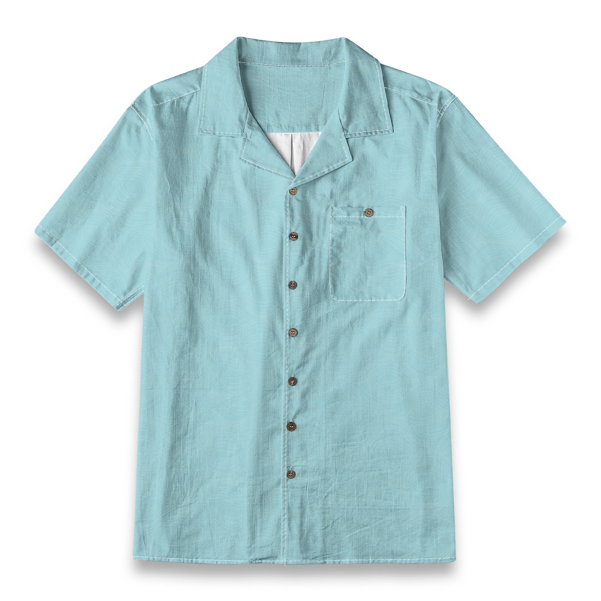 CAD File Market Ocean Ripple Lines Soft Aqua Beach Shirt - Boardwalk Select