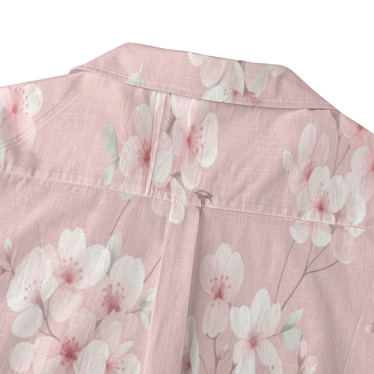 309833-666854b4-ce54-4958-a0db-338e1c9d2436.jpeg CAD File Market Soft Cherry Blossom Pink Floral Aloha Shirt - Resort Cut product image 4