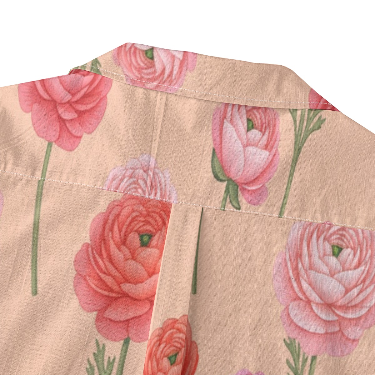 309833-6a799252-bb48-46f3-9671-129f3518b698.jpeg CAD File Market Ranunculus Soft Bloom Floral Tropical Aloha Shirt - Sunset Edition product image 4