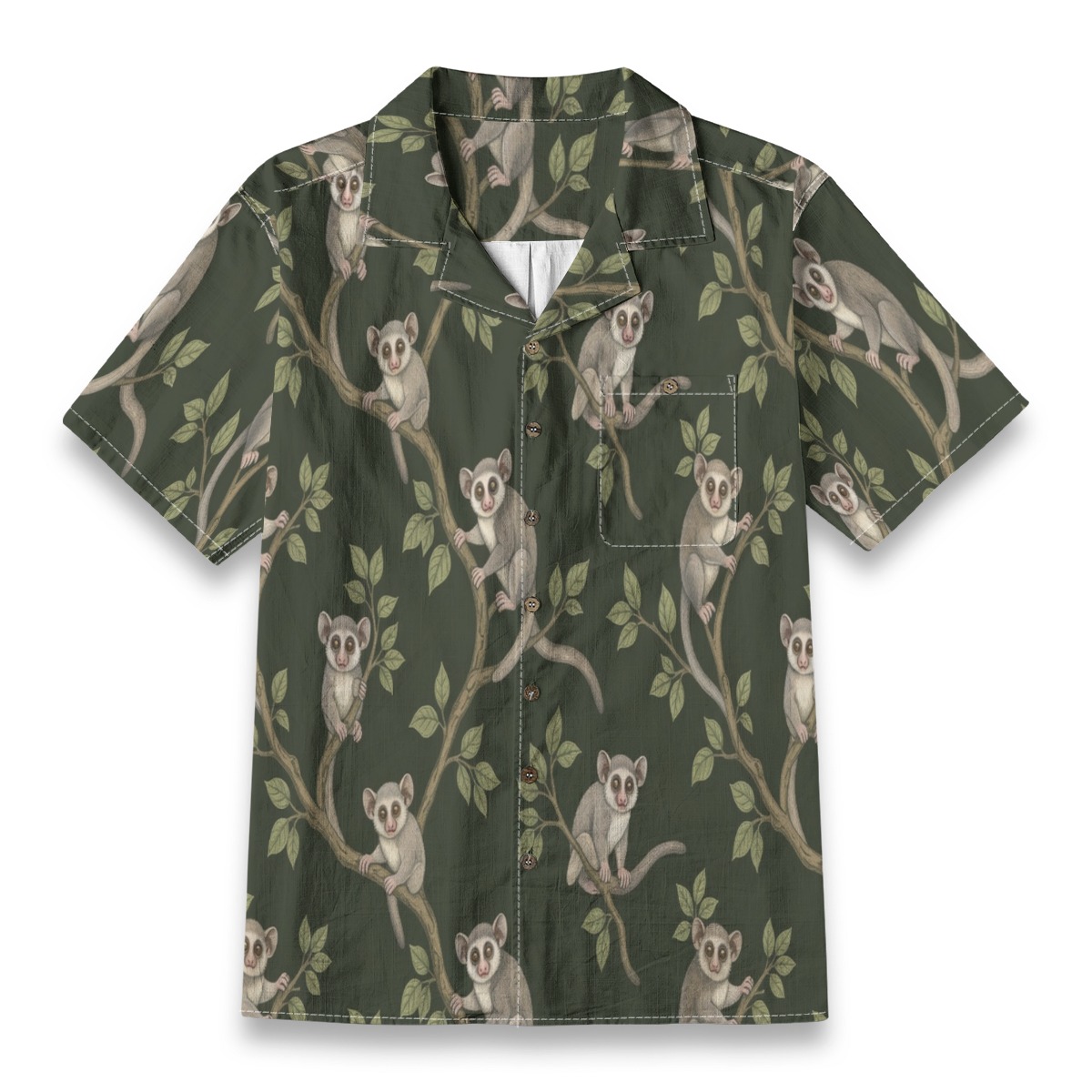CAD File Market Galago Night Jungle Calm Tropical Shirt - Summer Edit