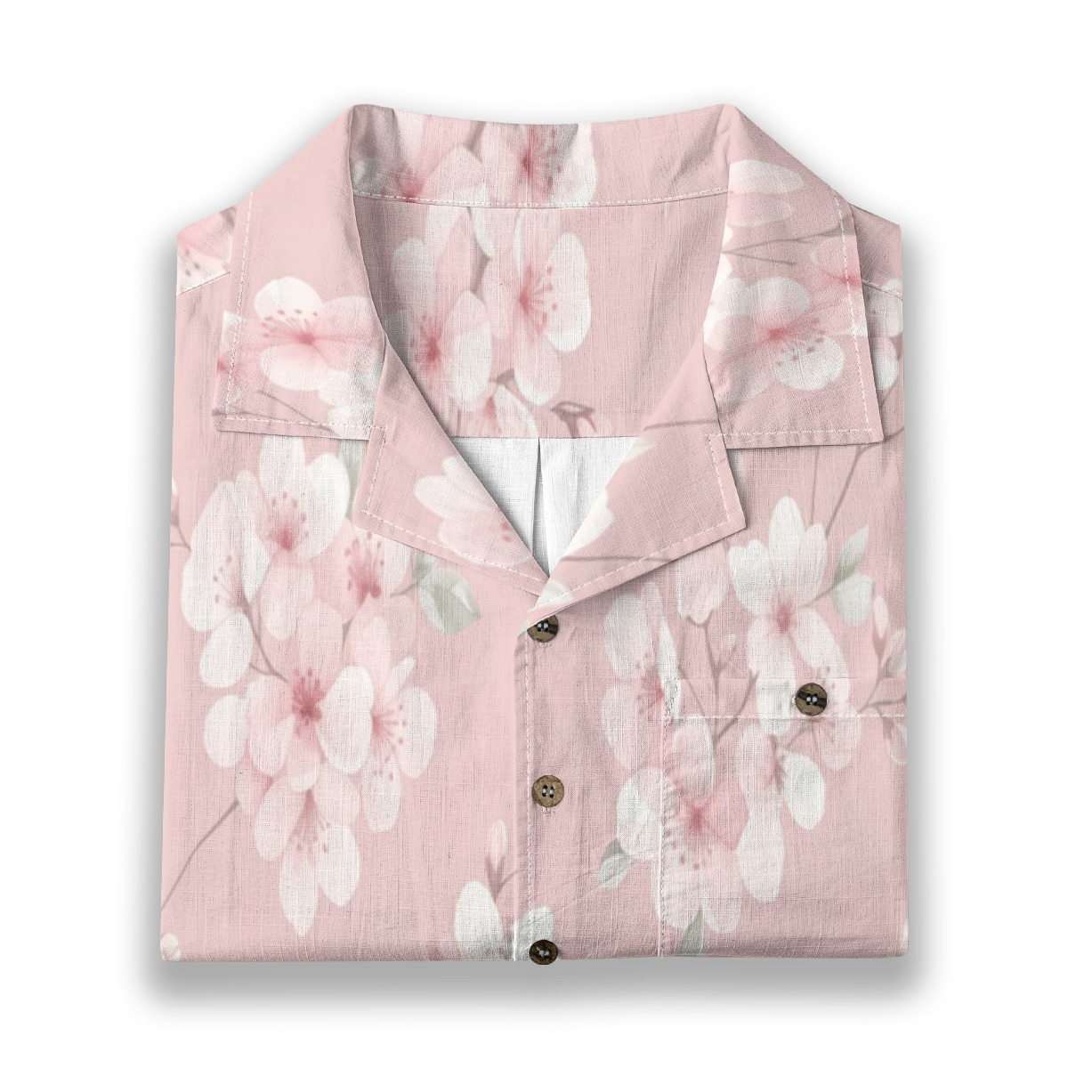 309833-77549401-677d-4608-b9a4-11a60f82ba1e.jpeg CAD File Market Soft Cherry Blossom Pink Floral Aloha Shirt - Resort Cut product image 6