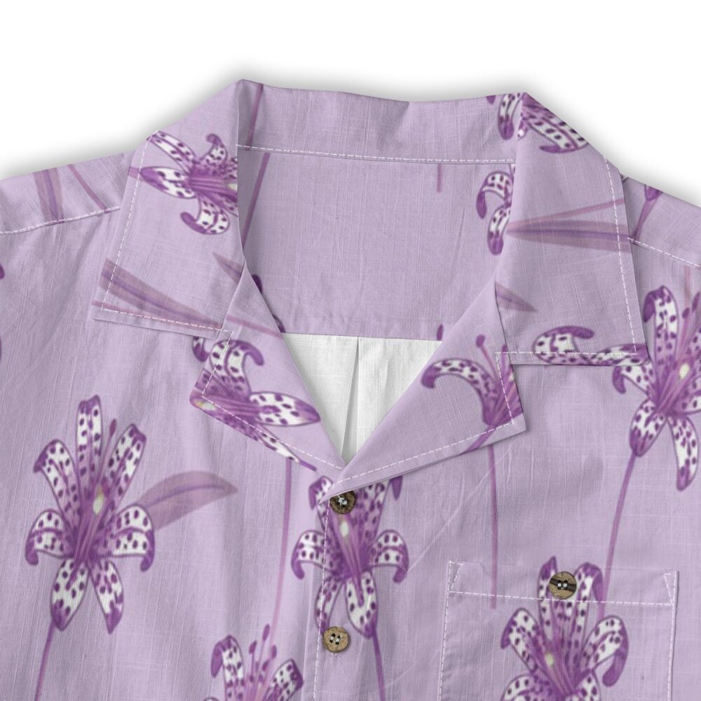 CAD File Market Toad Lily Lavender Exotic Floral Island Shirt - Island Reserve product image 3