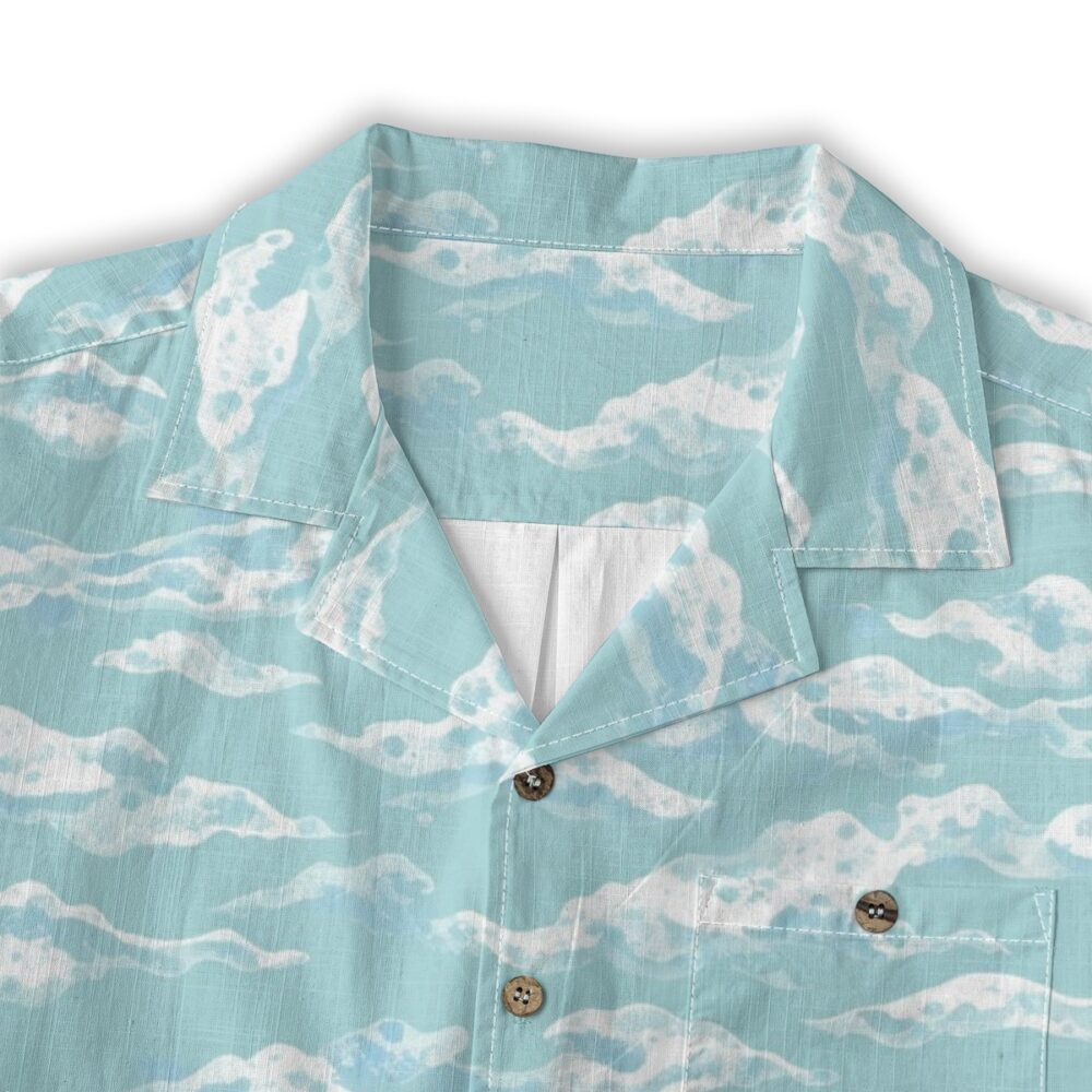 CAD File Market Foam Tide Layers Soft Aqua Beach Shirt - Coastal Select product image 3