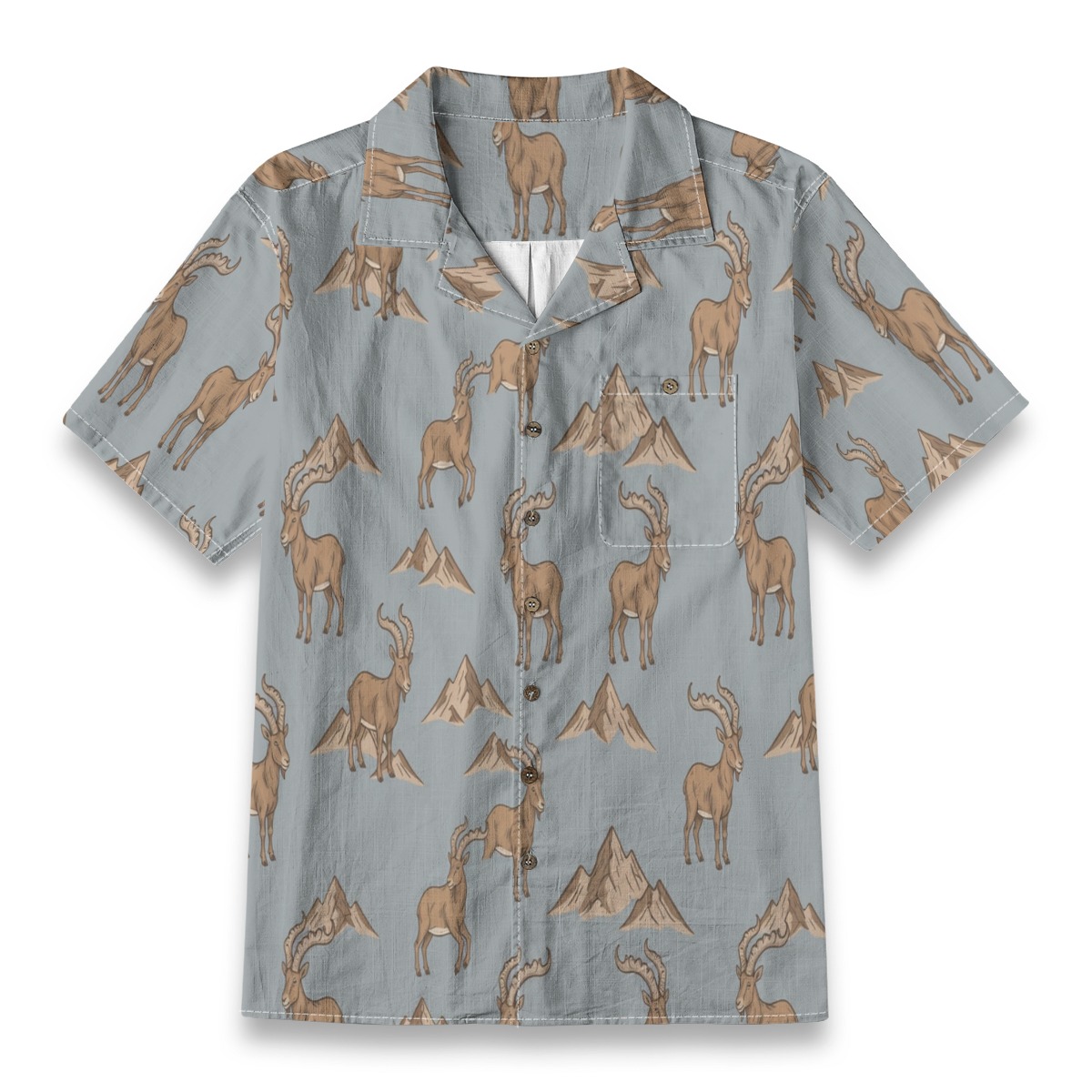 CAD File Market Markhor Mountain Horn Pattern Island Shirt - Travel Cut
