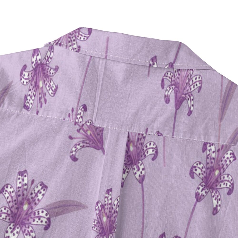 CAD File Market Toad Lily Lavender Exotic Floral Island Shirt - Island Reserve product image 4