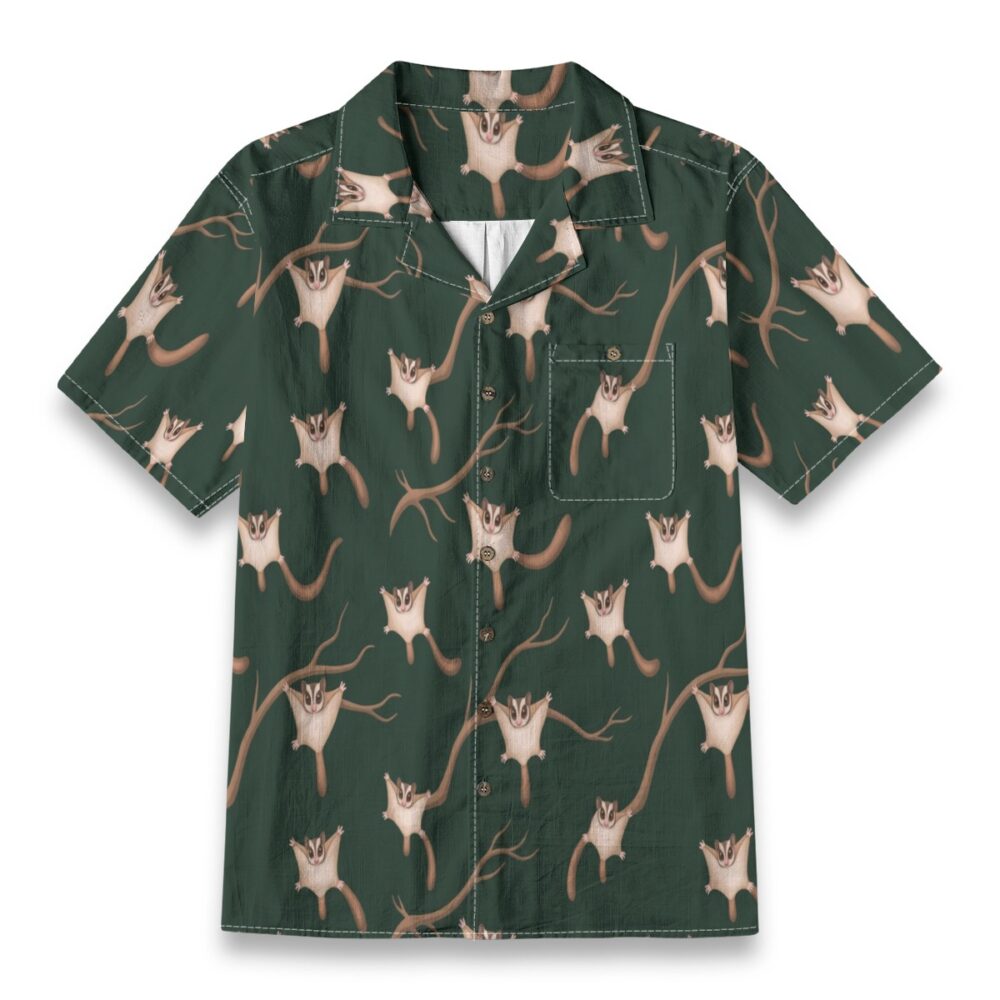 CAD File Market Sugar Glider Forest Glide Tropical Aloha Shirt - Resort Cut product image 1