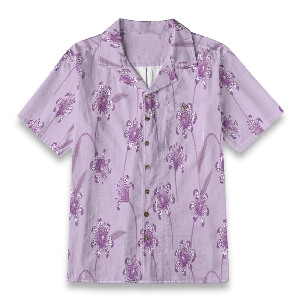 CAD File Market Toad Lily Lavender Exotic Floral Island Shirt - Island Reserve product image 1