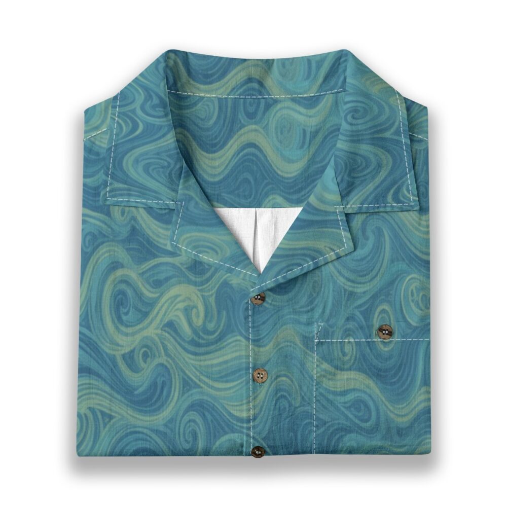 CAD File Market Sea Echo Currents Layered Ocean Resort Shirt - Travel Cut product image 6