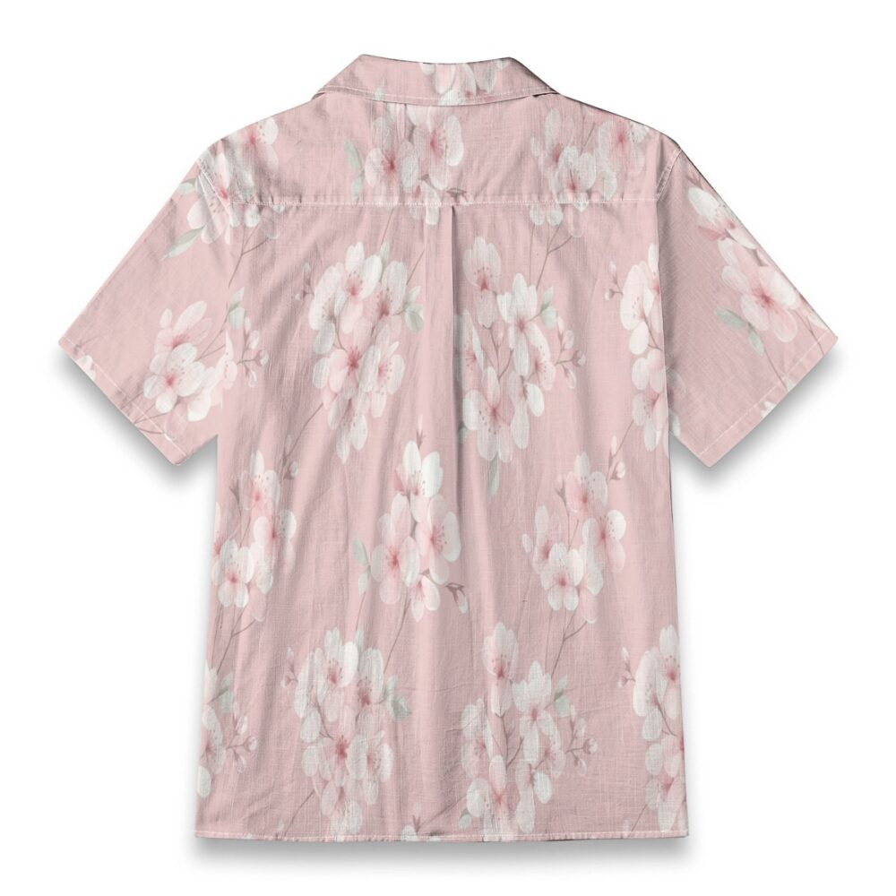 CAD File Market Soft Cherry Blossom Pink Floral Aloha Shirt - Resort Cut product image 2