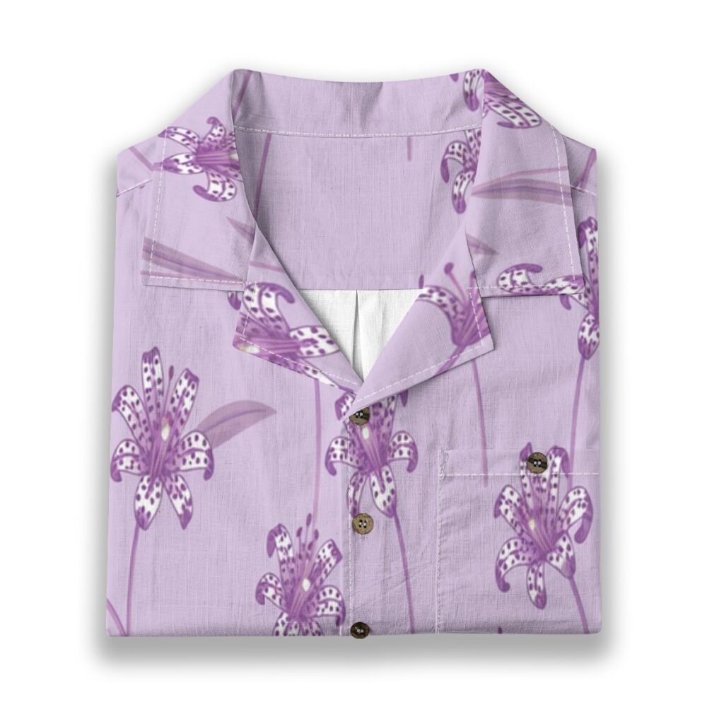 CAD File Market Toad Lily Lavender Exotic Floral Island Shirt - Island Reserve product image 6